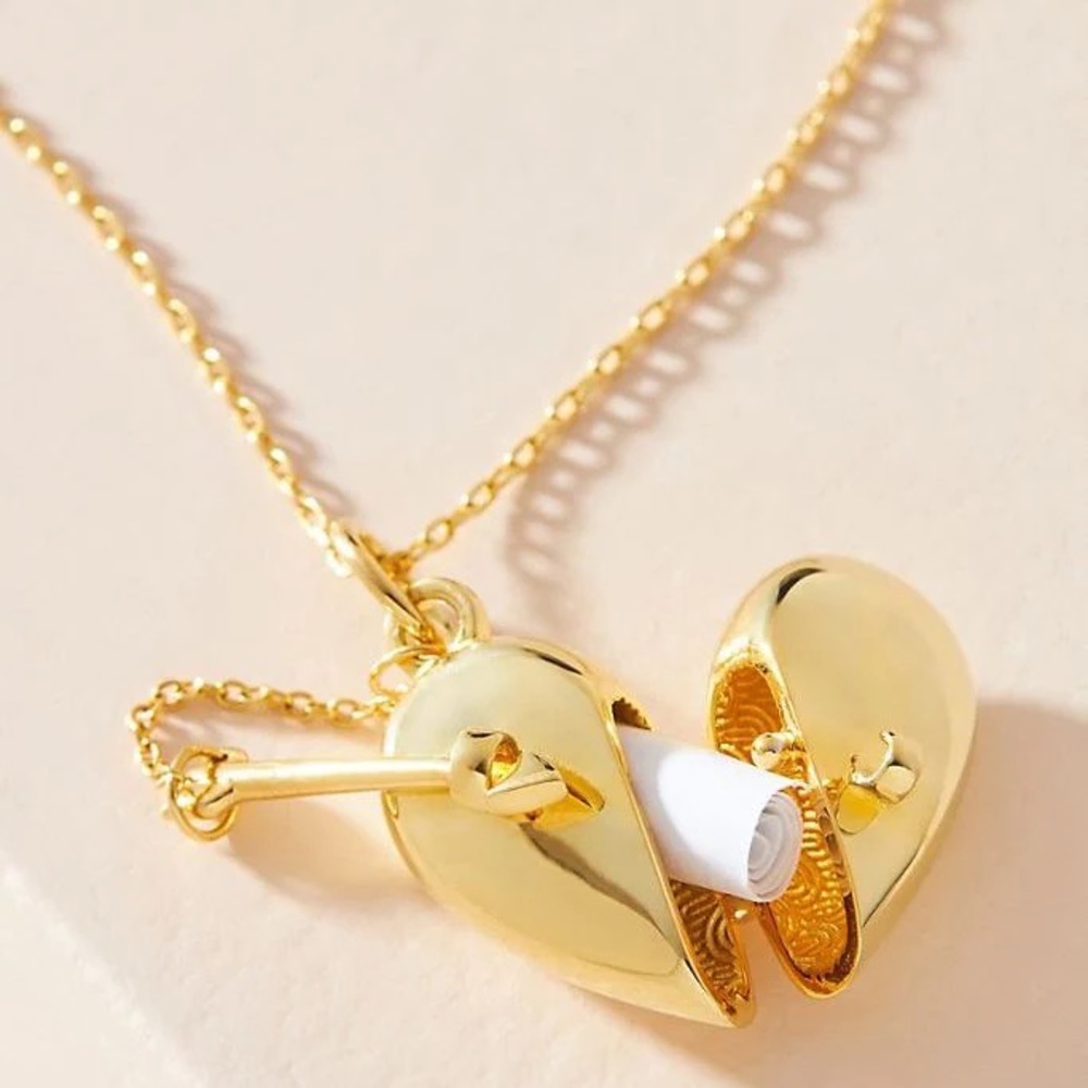 Fortune and Frame Love Letter Locket Necklace